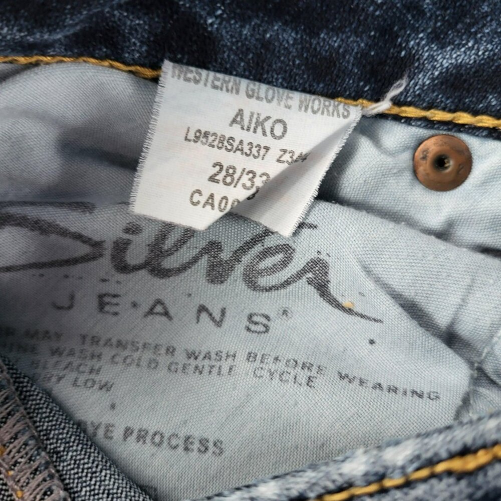 Silver Jeans Aiko Mid Rise Slim Bootcut Jeans Women's - Size 28W x 33L - Picture 12 of 13